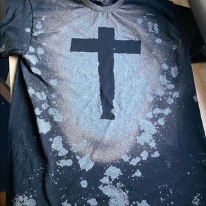 Bleached Christian Cross Tee